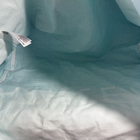 Athleta Ombre Blue White Tote Bag 100% Cotton Beach Bag Gym Canvas Shopping - Picture 3 of 7